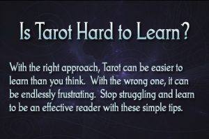 is tarot hard to learn?